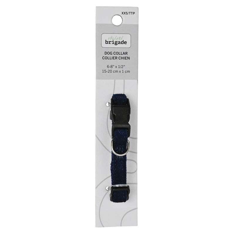 Mini Brigade, Mini Nylon Collar - Navy Blue image number null